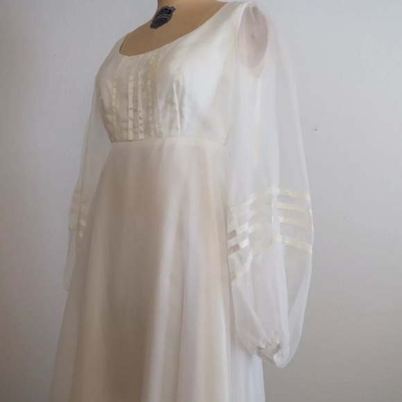 1970’s Vintage prairie Princess Bride wedding gown Ren Faire cosplay - Picture 4 of 10